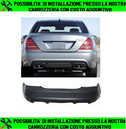 PARAURTI POSTERIORE MERCEDES CLASSE S W221 (2005-2010) S65 DESIGN