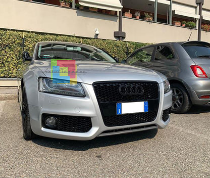 GRIGLIA ANTERIORE AUDI A5 2007-2011 CALANDRA RS5 NIDO D'APE NERO LUCIDO 0162
