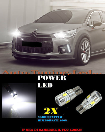 LUCI POSIZIONE CITROEN DS4 2011+ CANBUS T10 BIANCO 6 LED SUPER QUALITA