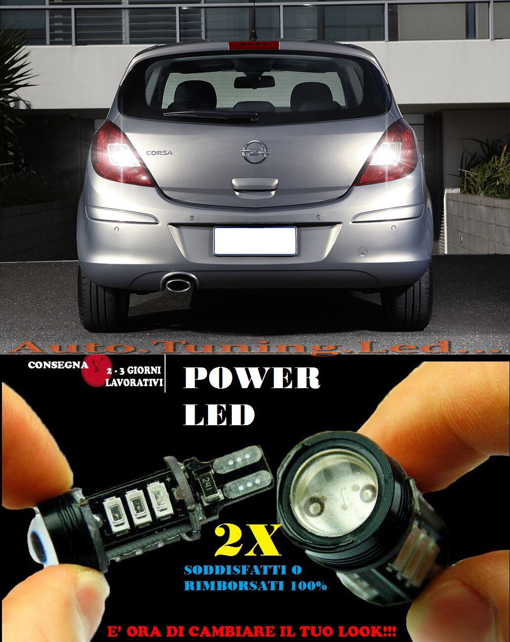 OPEL CORSA D 6000K LED REVERSING LIGHTS T15 W16W CANBUS NO ERROR