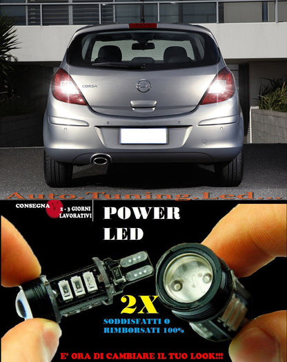 OPEL CORSA D 6000K LED REVERSING LIGHTS T15 W16W CANBUS NO ERROR