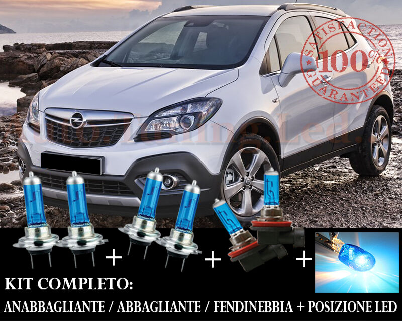 OPEL MOKKA SET COMPLETO LAMPADE BLU XENON + POSIZIONE