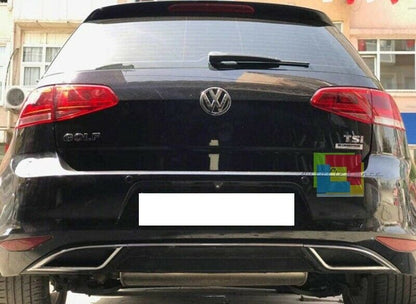 VW GOLF 7 VII 2012 AL 2017 DIFFUSORE POSTERIORE 7.5 LOOK SOTTO PARAURTI ABS