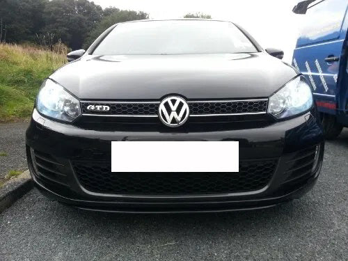 VW GOLF 6 2008-2013 GRIGLIA ANTERIORE NERA CALANDRA GTD / GTI NO LOGO