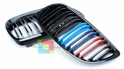 GRIGLIA ANTERIORE DOPPIA FASCIA 3 COLORI M PER BMW SERIE 3 E92 E93 2006-2009