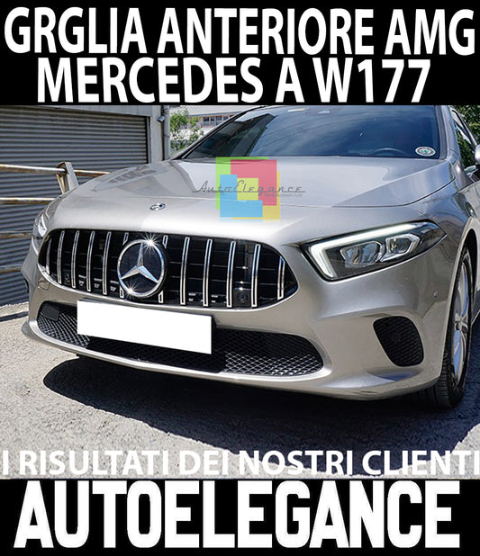 GRIGLIA ANTERIORE MERCEDES CLASSE A W177 2018 IN POI MASCHERINA AMG PANAMERICANA