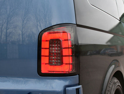VW T6 TRANSPORTER FROM 2015+ PAIR OF REAR LIGHTS LIGHTBAR LED SMOKE