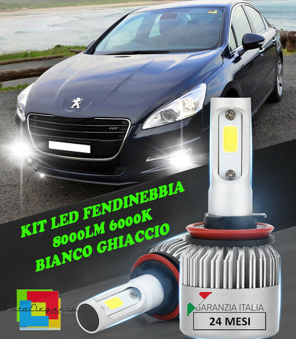 LAMPADE FENDINEBBIA A LED CREE PEUGEOT 508 2010+ CAMBUS BIANCO GHIACCIO