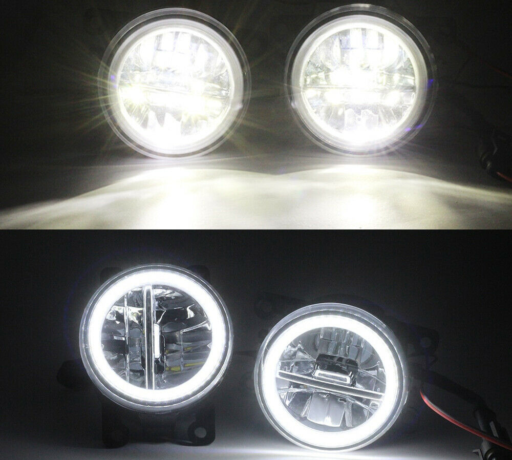 Nissan Navara D40 Note Pixo COPPIA FENDINEBBIA DIURNE ANGEL EYES FULL LED -