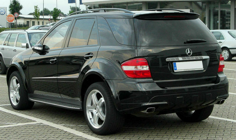 REAR AMG LOOK WING MERCEDES ML W164 2005-2011 ROOF SPOILER