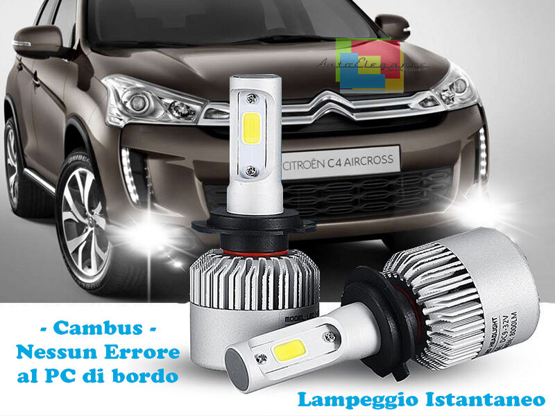 LAMPADE FENDINEBBIA A LED CITROEN C4 AIRCROSS 2010+ CAMBUS BIANCO GHIACCIO CREE