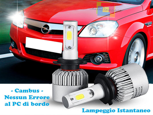 LAMPADE ANABBAGLIANTI LED OPEL TIGRA TwinTop ISTANTANEO 6000K CREE