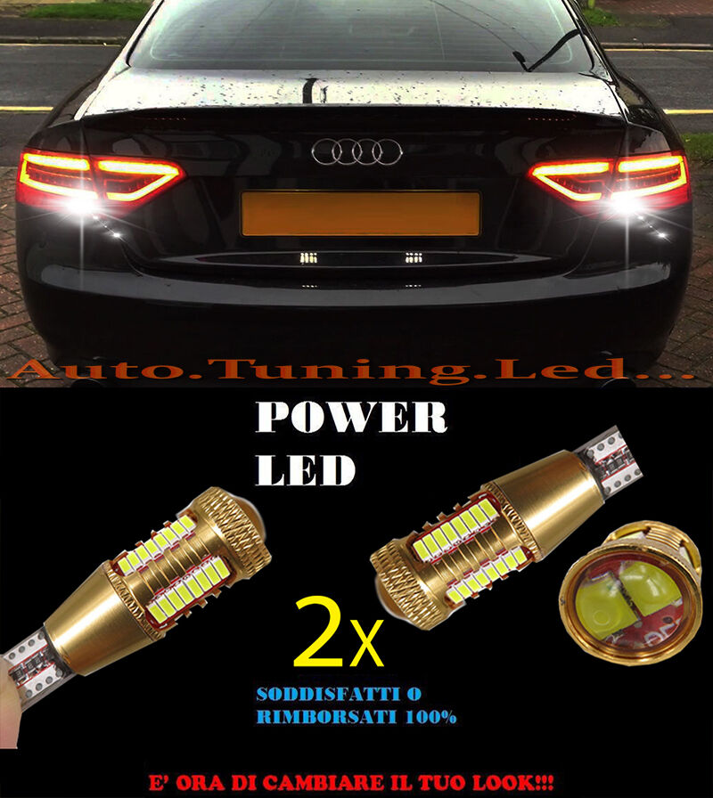 AUDI A5 LAMPADE RETROMARCIA LED T15 W16W SUPER QUALITA NO ERROR AUTOELEGANCERICAMBI