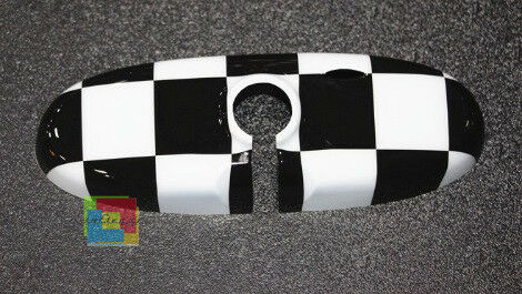 COVER SPECCHIO RETROVISONE MINI R55 R56 R60 COUNTRYMAN 08-16 3M BANDIERA SCACCHI AUTOELEGANCERICAMBI