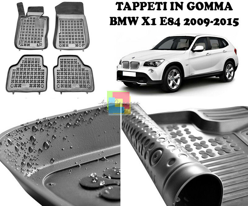 BMW X1 E84 2009-2015 TAPPETINI AUTO IN GOMMA - TAPPETI TOP QUALITA -1- AUTOELEGANCERICAMBI