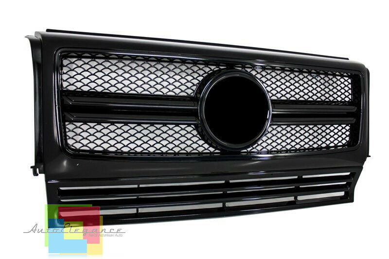 CALANDRA Mercedes W463 Classe G 1990-2012 GRIGLIA ANTERIORE LOOK AMG TOTAL BLACK AUTOELEGANCERICAMBI