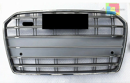 GRIGLIA ANTERIORE PLATINO AUDI A6 4G C7 2014+ LIFT AVANT BERLINA CALANDRA S6