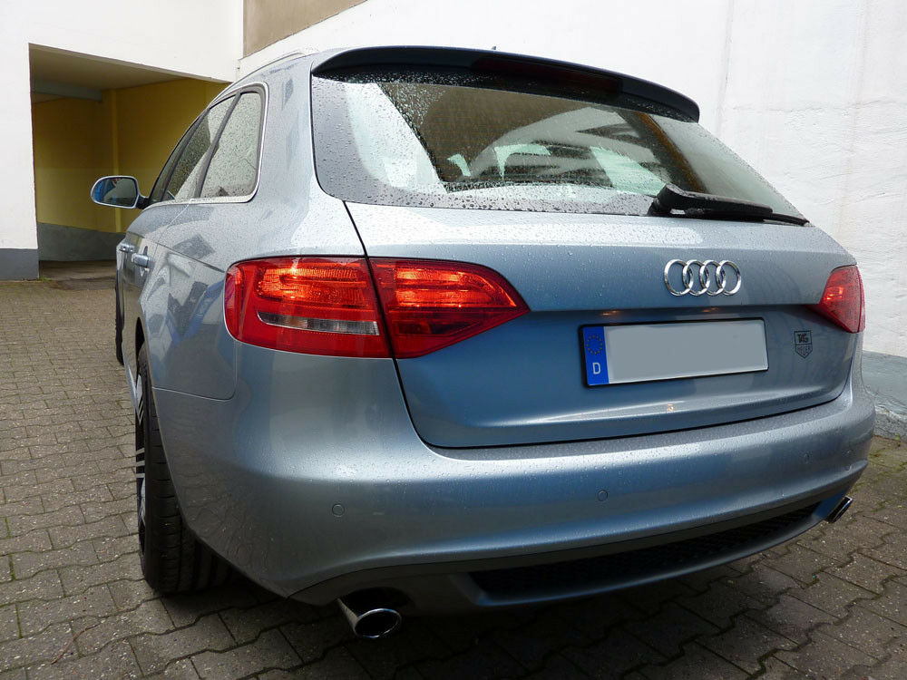 AUDI A4 B8 2008-2015 2.7 3.0 TDI COPPIA TERMINALI DI SCARICO CROMATI INOX SLINE AUTOELEGANCERICAMBI