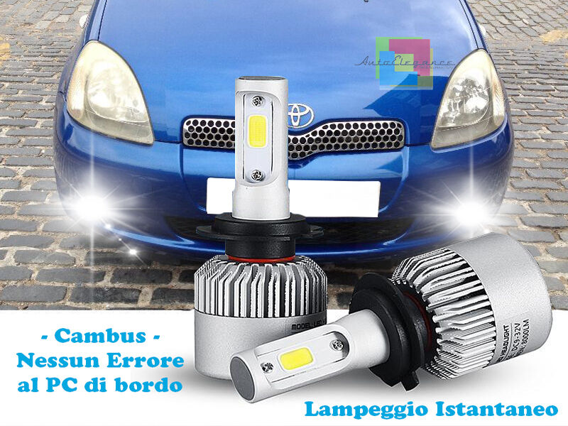 LAMPADE FENDINEBBIA A LED CREE TOYOTA YARIS 99-05 CAMBUS BIANCO GHIACCIO