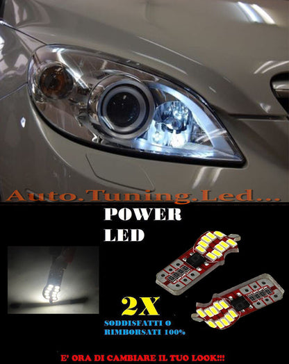 LUCI POSIZIONE MERCEDES CLASSE B W245 CANBUS T10 BIANCO 20 LED SUPER QUALITA