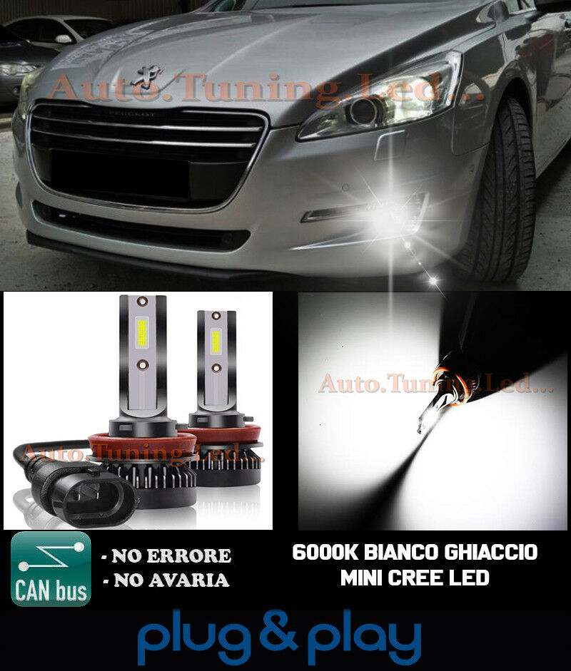 CREE LED FOG LIGHTS PEUGEOT 508 CAMBUS ICE WHITE 8000LM