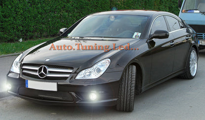 LAMPADE FENDINEBBIA H8 LED CREE RESISTENZA CANBUS 6000K MERCEDES CLS 05+
