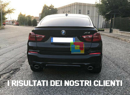 DIFFUSORE ACS POSTERIORE BMW X4 F26 DAL 2014+ SPOILER SOTTO PARAURTI M TECH