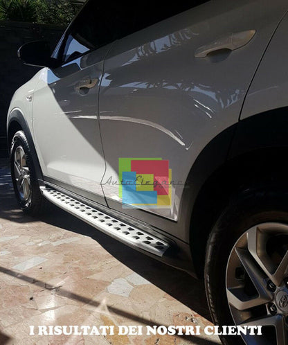 PEDANE LATERALI DESIGN SPORTIVO SOTTO PORTA ACCIAIO HYUNDAI TUCSON TLE 2015+