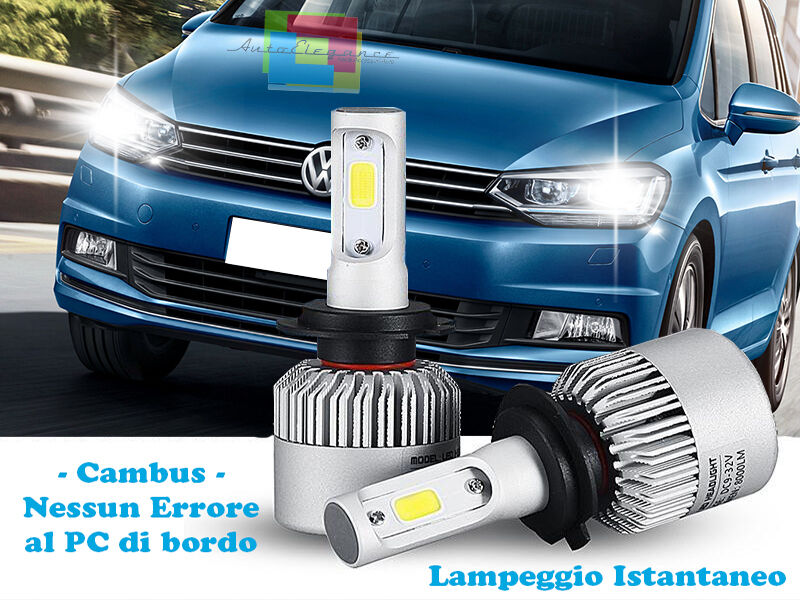 LAMPADE ANABBAGLIANTI LED VW TOURAN 5T 2015+ ISTANTANEO 6000K CREE