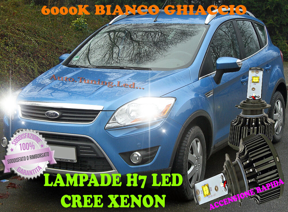 H7 CREE XENON LOW BEAM LAMPS FORD KUGA 2008-2012 6000K PURE WHITE