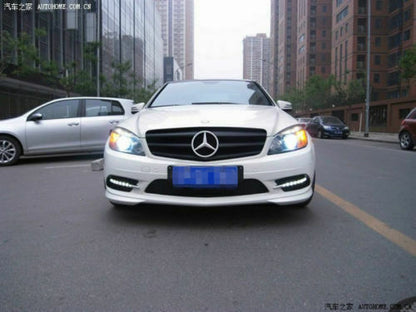 MERCEDES CLASSE C W204 2012-2015 LIFT GRIGLIE FENDINEBBIA LUCI DIURNE LED 6000K