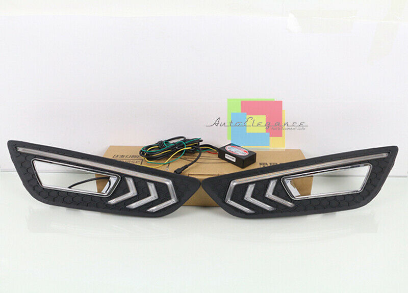 GRIGLIE FENDINEBBIA LUCI DIURNE LED DAYTIME PER FORD FOCUS MK3 2015+ LIFT