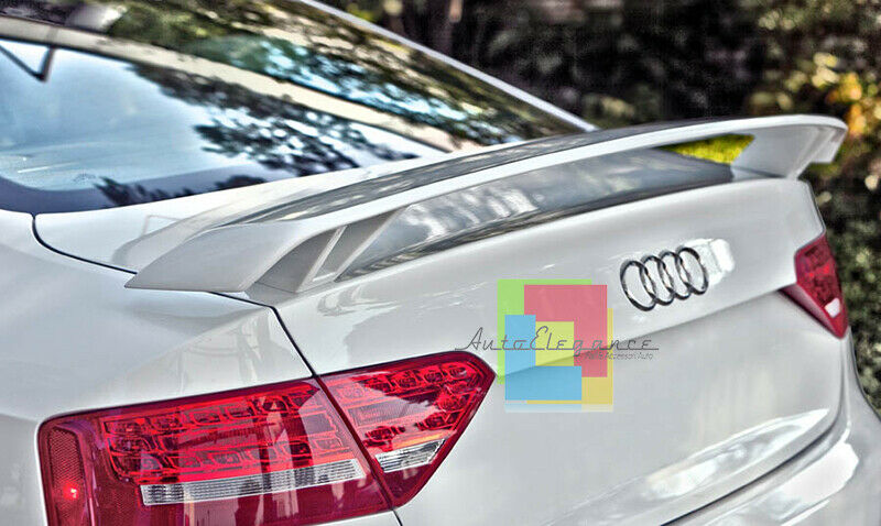 AUDI A4 B8 8K 2008-2014 SPOILER POSTERIORE ALETTONE SUL COFANO LOOK RS4 AUTOELEGANCERICAMBI