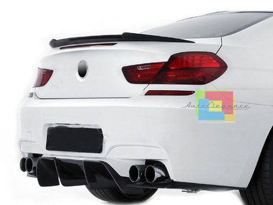 SPOILER POSTERIORE SUL COFANO IN ABS PER BMW SERIE 6 F06 GRAN COUPE - LOOK M6