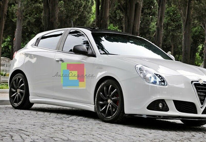 MINIGONNE LATERALI PER ALFA ROMEO GIULIETTA SOTTO PORTA SPORTIVE ABS / PLASTIC -