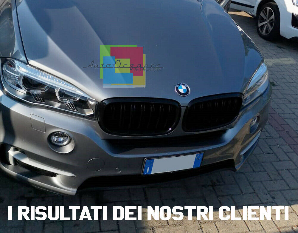 BMW X5 F15 DAL 2014+ MACHERINE NERE DOPPIA STRISCIA LOOK M - GRIGLIE ANTERIORI - AUTOELEGANCERICAMBI