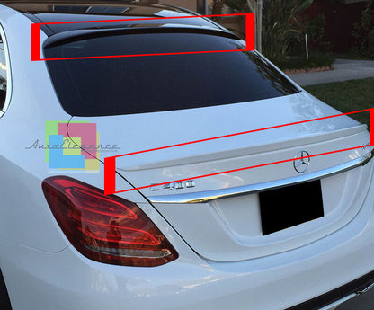 MERCEDES CLASSE C W205 2014-2017 KIT SPOILER TETTO + COFANO LOOK AMG