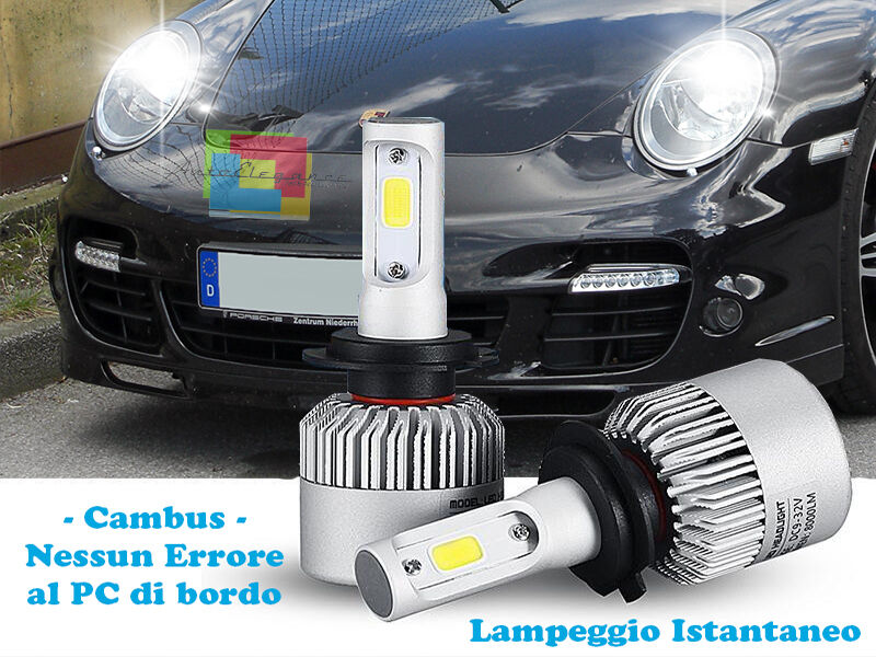 LAMPADE ANABBAGLIANTI LED PORSCHE 911 997 2004-2012 ISTANTANEO 6000K CREE