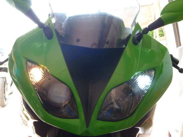 KAWASAKI NINJA ZX6R POSITION LIGHTS + XENON H7 KIT LOW LIGHT LED T10 SMD WHITE