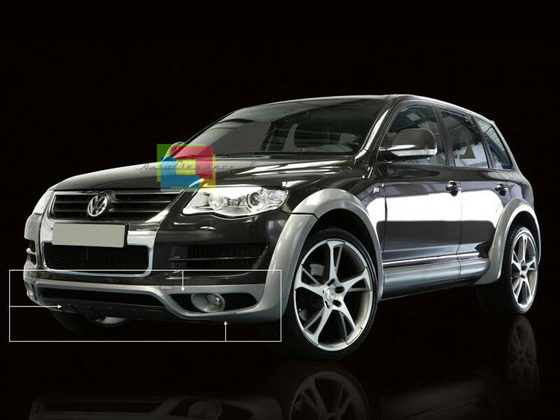 SPOILER SOTTO PARAURTI ANTERIORE LOOK SPORTIVO PER VW TOUAREG 2006-2010 LIFT .-