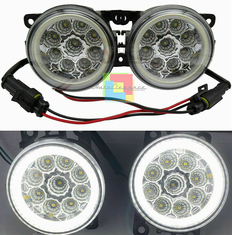 Dacia Duster Logan Sandero COPPIA FENDINEBBIA DIURNE ANGEL EYES FULL LED AUTOELEGANCERICAMBI