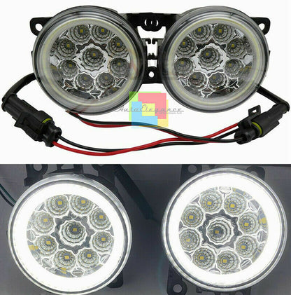 Dacia Duster Logan Sandero COPPIA FENDINEBBIA DIURNE ANGEL EYES FULL LED AUTOELEGANCERICAMBI