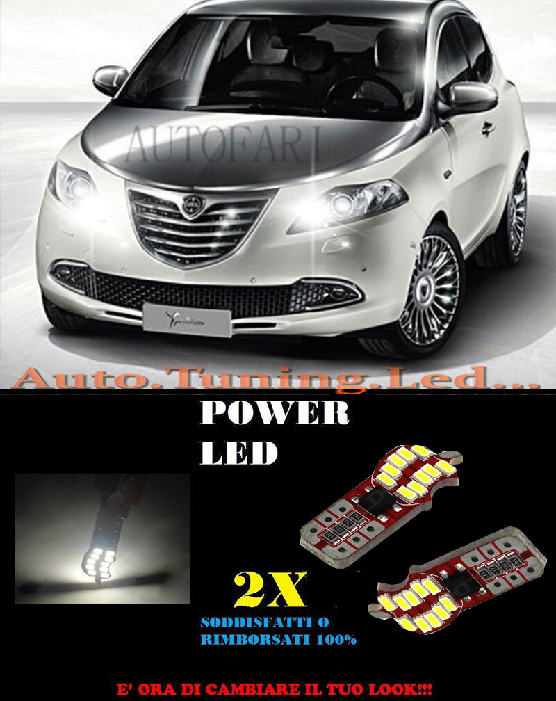 LUCI POSIZIONE LANCIA Y YPSILYN 11-14 CANBUS T10 BIANCO 20 LED SUPER QUALITA