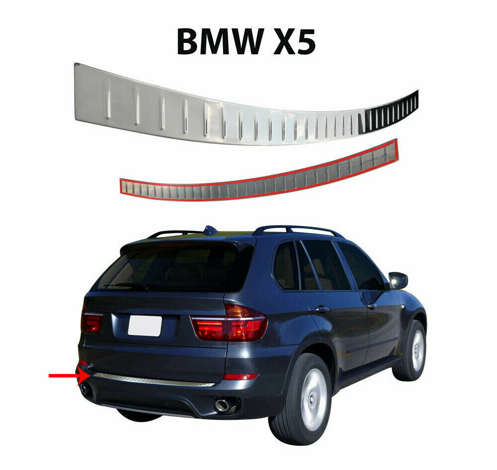 BMW X5 E70 2006-2013 PIASTRA CROMATA PORTELLONE POSTERIORE INOX AUTOELEGANCERICAMBI
