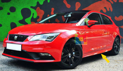MINIGONNE LATERALI SEAT LEON 5F SPORTCOUPE DAL 2012+ 3 PORTE SPOILER SOTTO PORTA