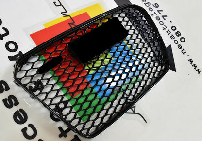 GRIGLIA ANTERIORE AUDI A5 2012-2015 LIFT CALANDRA LOOK RS5 NERA NIDO D&apos;APE