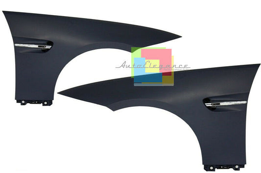BMW SERIE 3 E92 E93 PARAFANGHI ANTERIORI LOOK M3 PRESA D&apos;ARIA E FRECCIA LED AUTOELEGANCERICAMBI