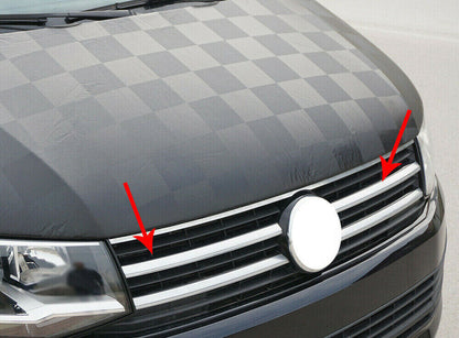 VW T6 TRANSPORTER CARAVELLE MODANATURA ANTERIORE GRIGLIA CROMATA ADESIVA INOX