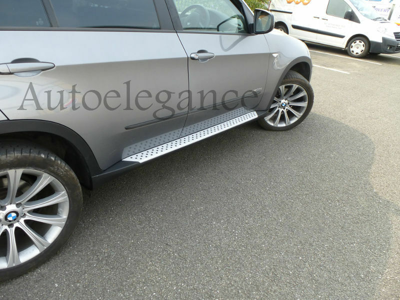 PEDANE LATERALI BMW X5 E70 2007 AL 2013 SOTTOPORTA IN ALLUMINIO / ABS