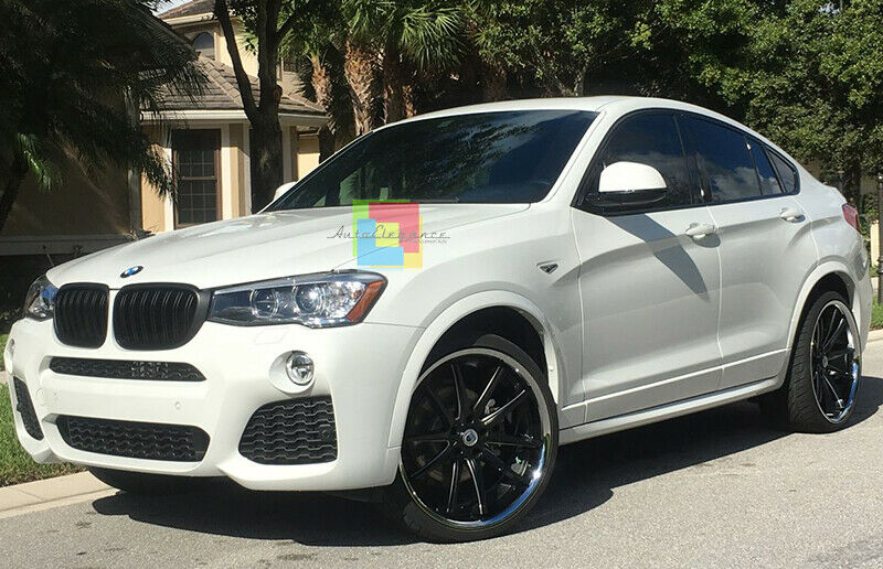 BMW X4 F26 2014+ GRIGLIA ANTERIORE NERA DOPPIA FASCIA - MASCHERINA LOOK M AUTOELEGANCERICAMBI